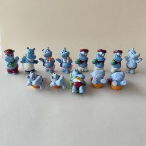 Vintage Kinder Surprise Happy Hippos 1992 Ferrero Lot 13 figures
